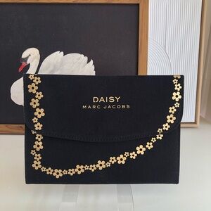 Marc Jacobs Daisy Black and Gold Clutch